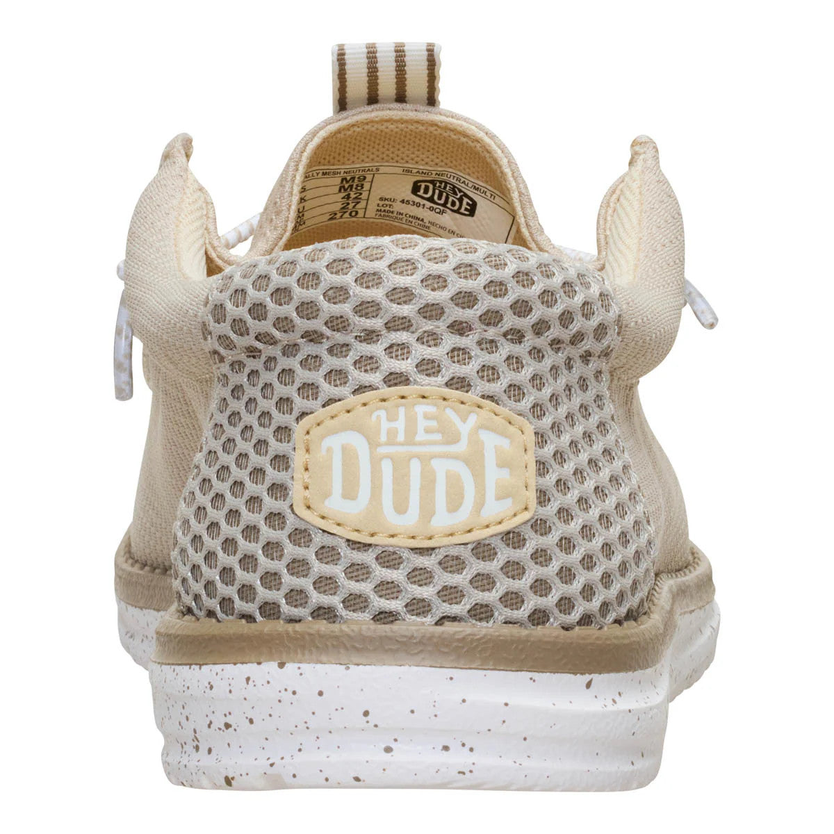 Hey Dude Men's Wally Mesh Neutrals