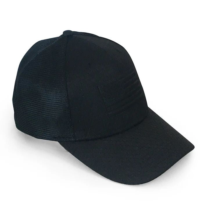 Grunt Men's Blackout Flag Stretch Fit Hat