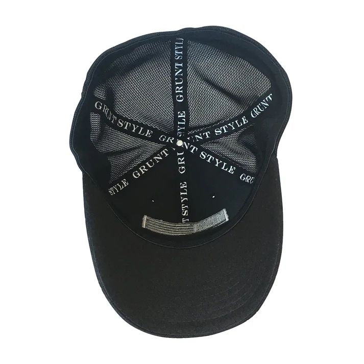 Grunt Men's Blackout Flag Stretch Fit Hat