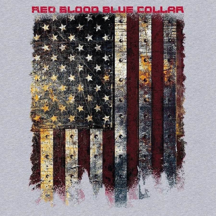 Grunt Men's Red Blood Blue Collar T-Shirt
