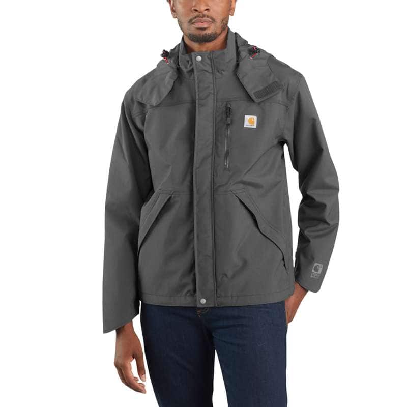 Carhartt Men's Shoreline Waterproof Breathable Jacket BIG & TALL - GRAVEL 039