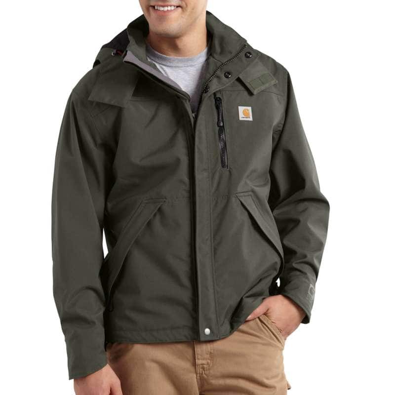 Carhartt Men's Shoreline Waterproof Breathable Jacket BIG & TALL - OLIVE 307