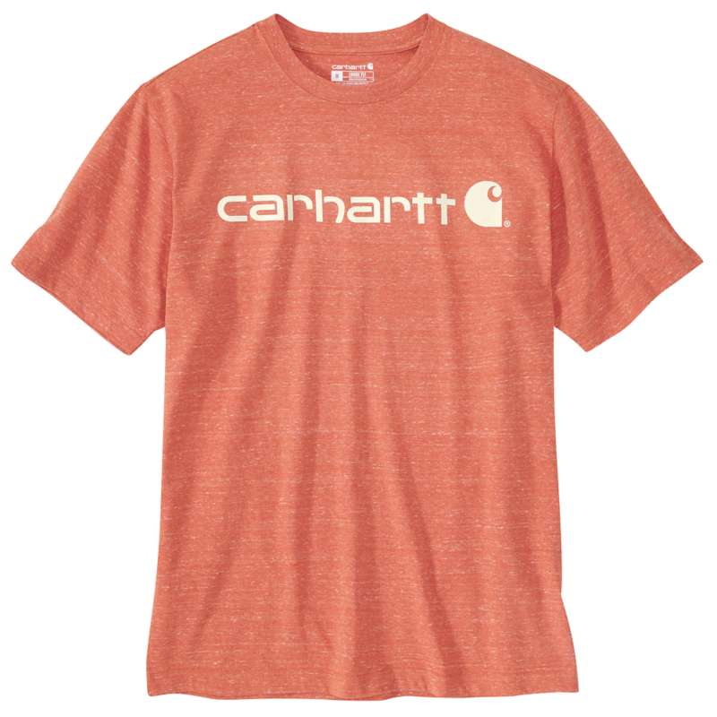 Carhartt Men's Signature Logo Short-Sleeve T-Shirt - ORANGE Q44