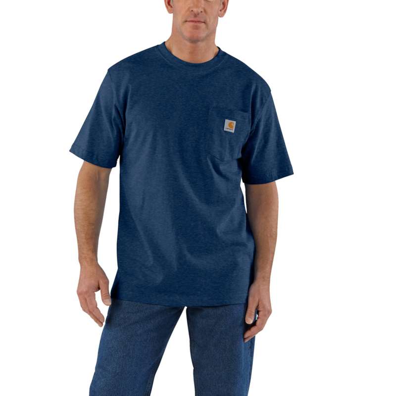 Carhartt Men's Workwear Pocket Short-Sleeve T-Shirt - COBALT BLUE 413
