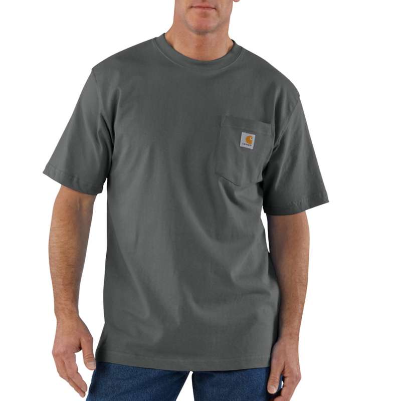 Carhartt Men's Workwear Pocket Short-Sleeve T-Shirt - CHARCOAL CHR