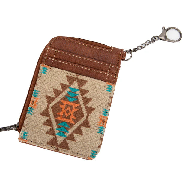 Wrangler Southwestern Art Print Mini Zip Card Case