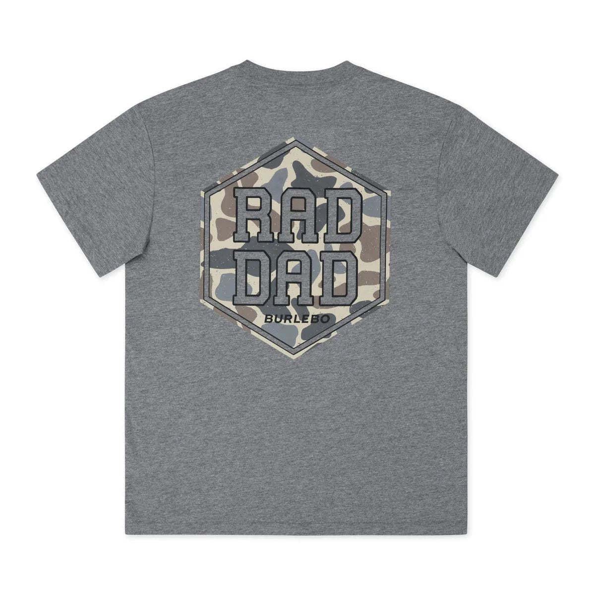 Burlebo Men's Rad Dad Deer Camo Short Sleeve Tee