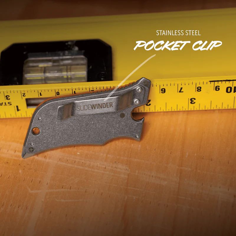 Outdoor Edge Slidewinder Blade 4-IN-1 Retracting Utility Knife Multi-Tool