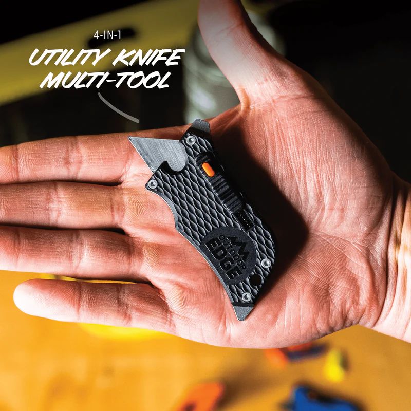 Outdoor Edge Slidewinder Blade 4-IN-1 Retracting Utility Knife Multi-Tool