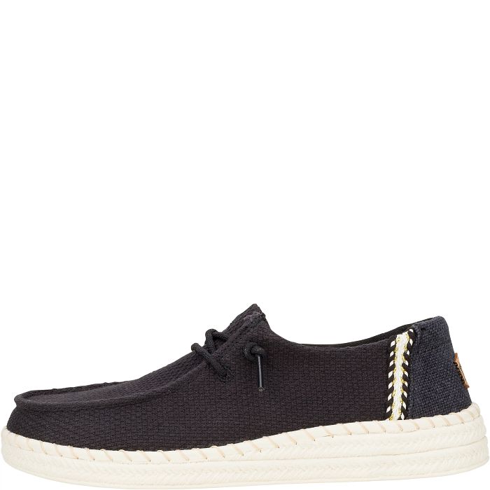 Hey Dude Women's Wendy Espadrille Woven Black