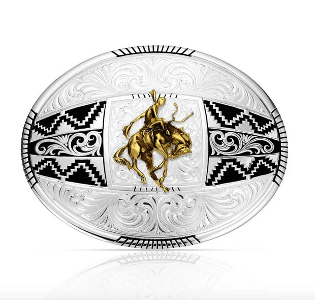 Montana Silversmiths Aztec Ranch Bucking Horse Buckle