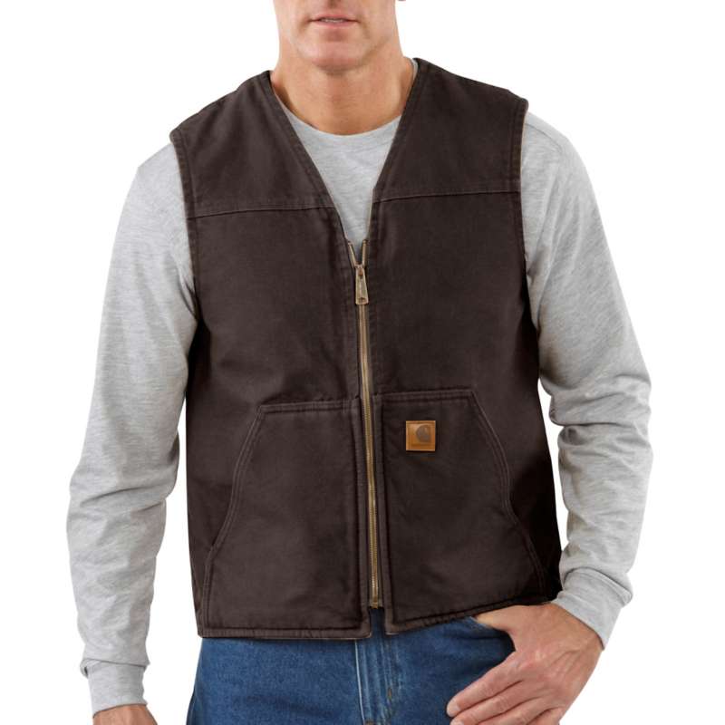 Carhartt Men's Rugged Vest - DARK BROWN DKB