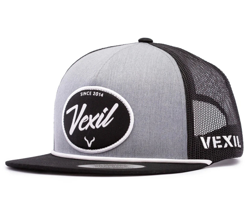 Vexil Brand - 2014 Patch - Black/Heather Grey/Black Mesh Snapback