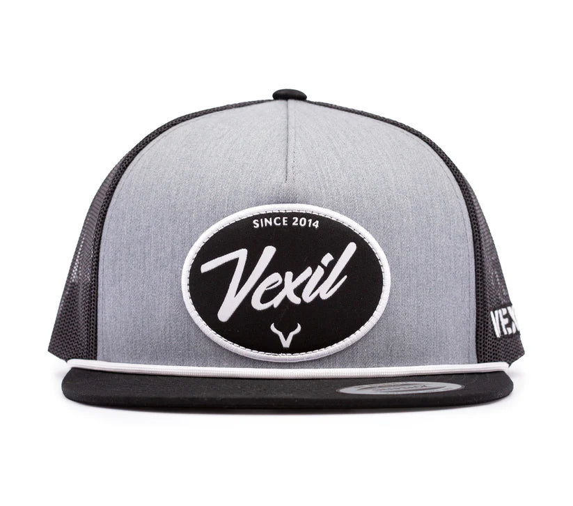 Vexil Brand - 2014 Patch - Black/Heather Grey/Black Mesh Snapback