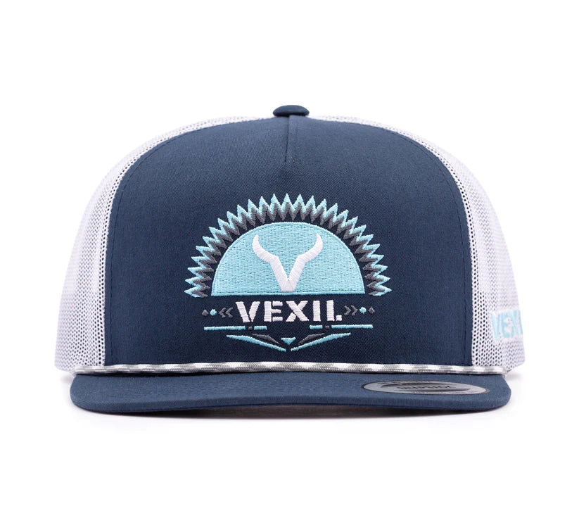 Vexil Sunrise - Navy/White Mesh Snapback