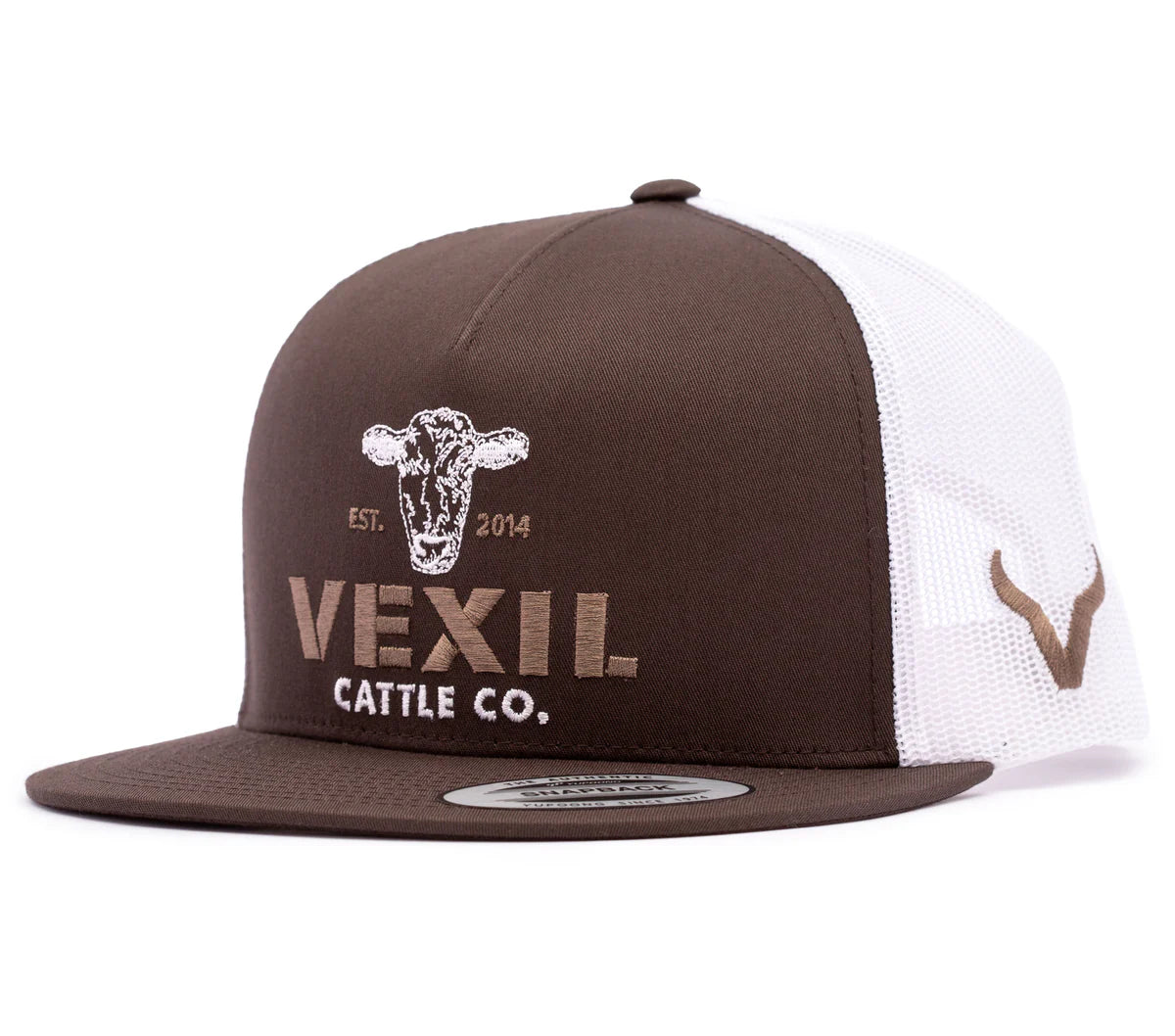 Vexil Cattle Co. Est. 2014 Wet Brown/White Mesh