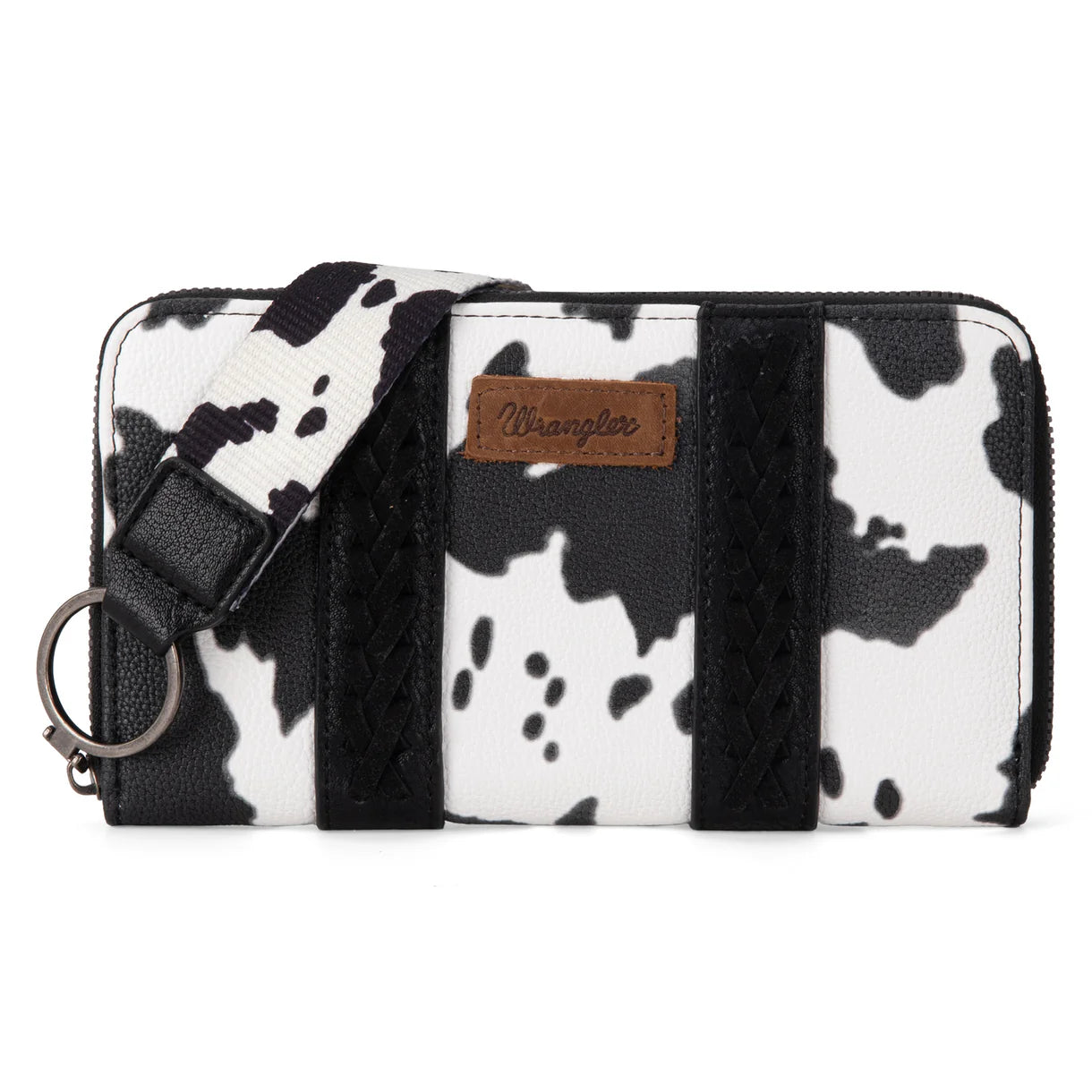 Wrangler Cow Print Wallet - Black