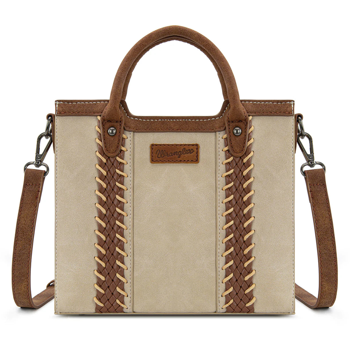 Wrangler Braided Whipstitch Top Handle Small Tote/Crossbody