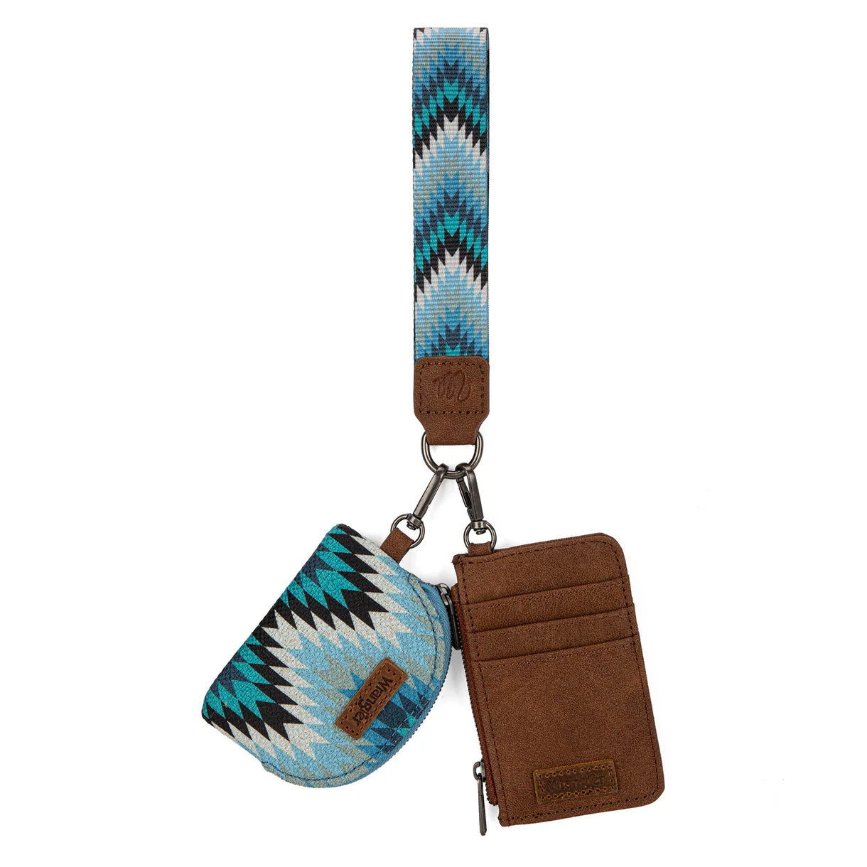 Wrangler Southwestern Art Print Dual Pouch Wristlet Jean