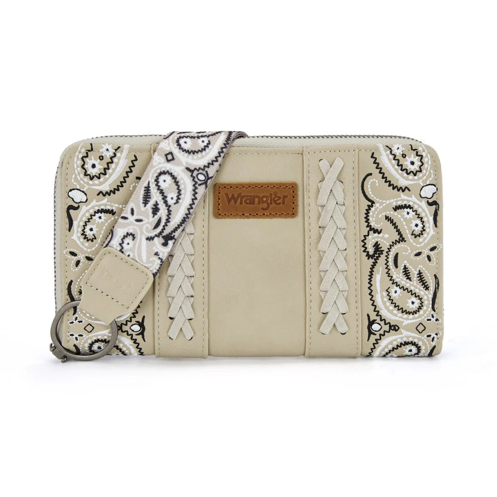 Wrangler Braided Paisley Bandana Wallet