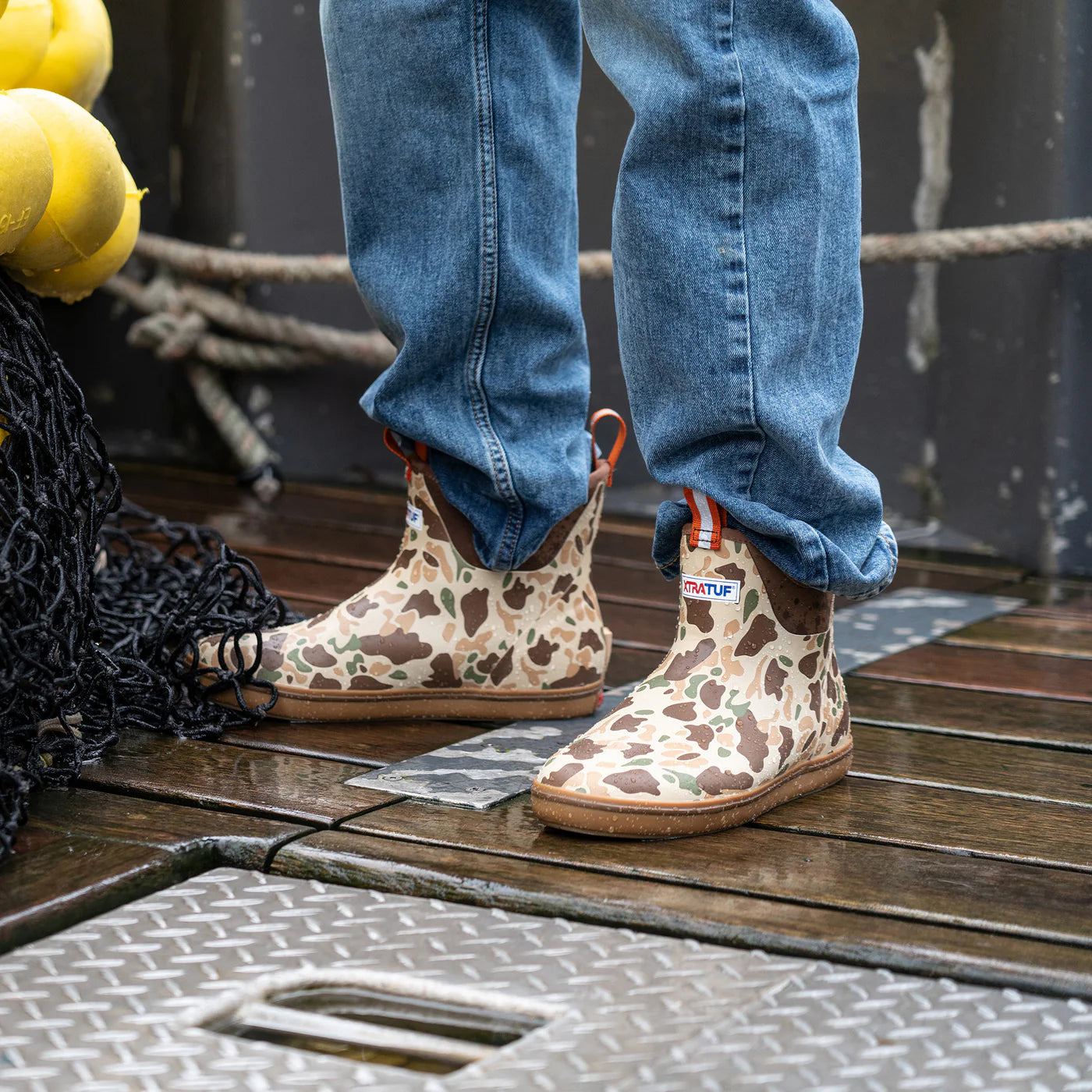 Xtratuf Men's 6" Duck Camo Ankle Deck Boot