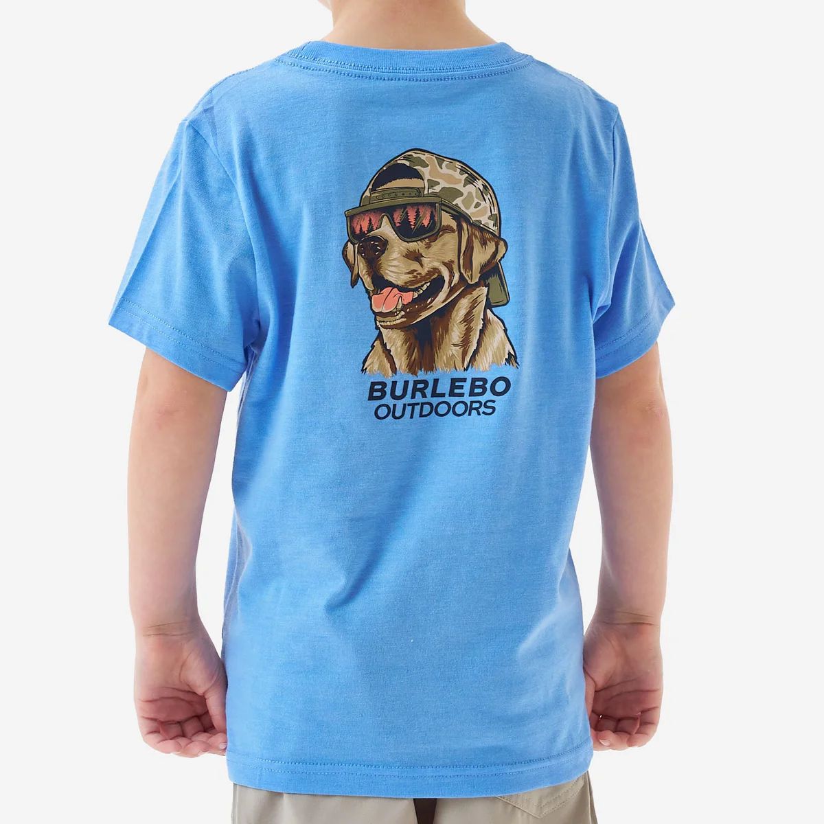 Burlebo Kid's Mallard Camo Dog Short Sleeve Tee