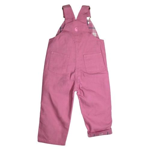 Carhartt Infant Washed Canvas Bib Overall Flannel Lined