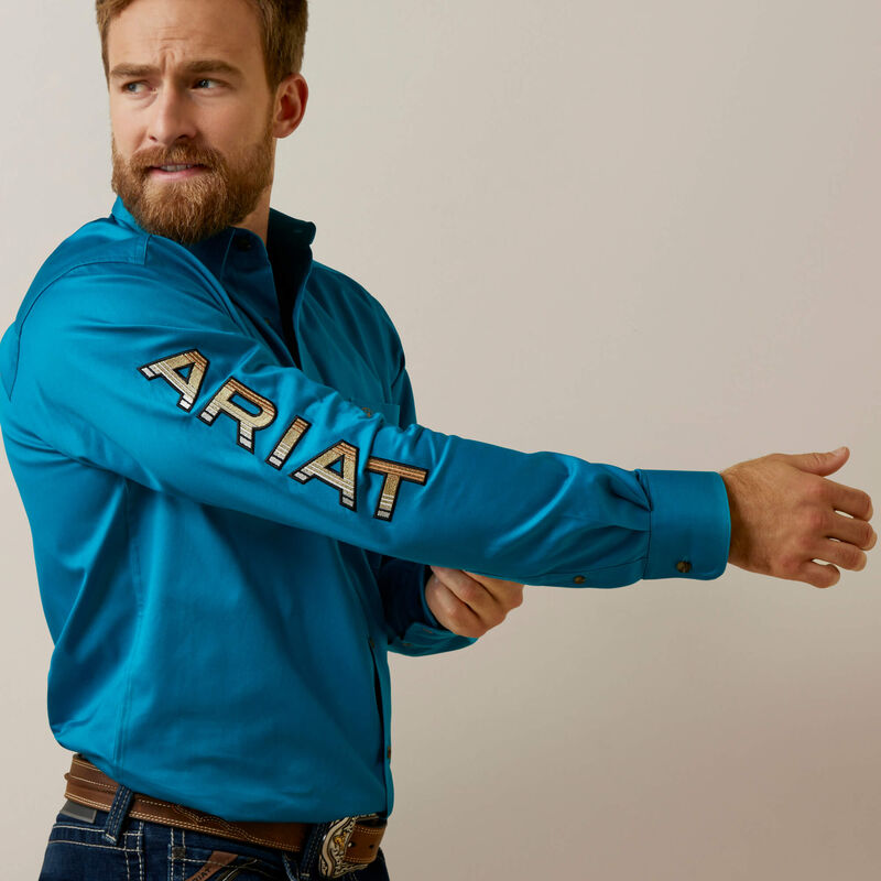 Ariat Men's Team Logo Twill Fitted Shirt