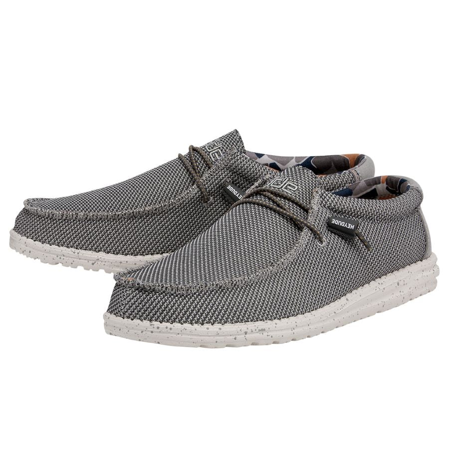Hey Dude Men's Shoe Wally Sox Asphalt