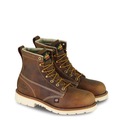Thorogood Men's 6" Plain Toe Safety Toe Work Boot