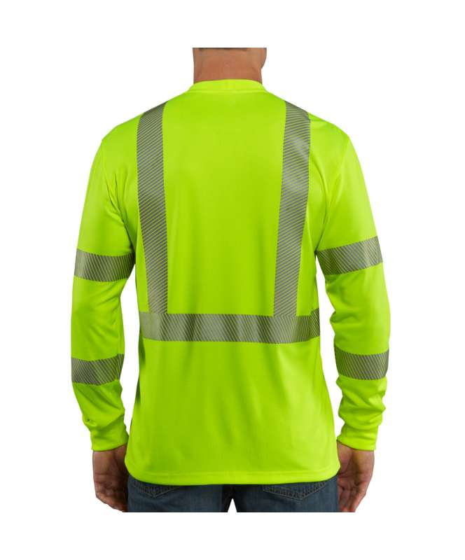 Carhartt Men's Force High-Visibility Long-Sleeve Class 3 T-Shirt