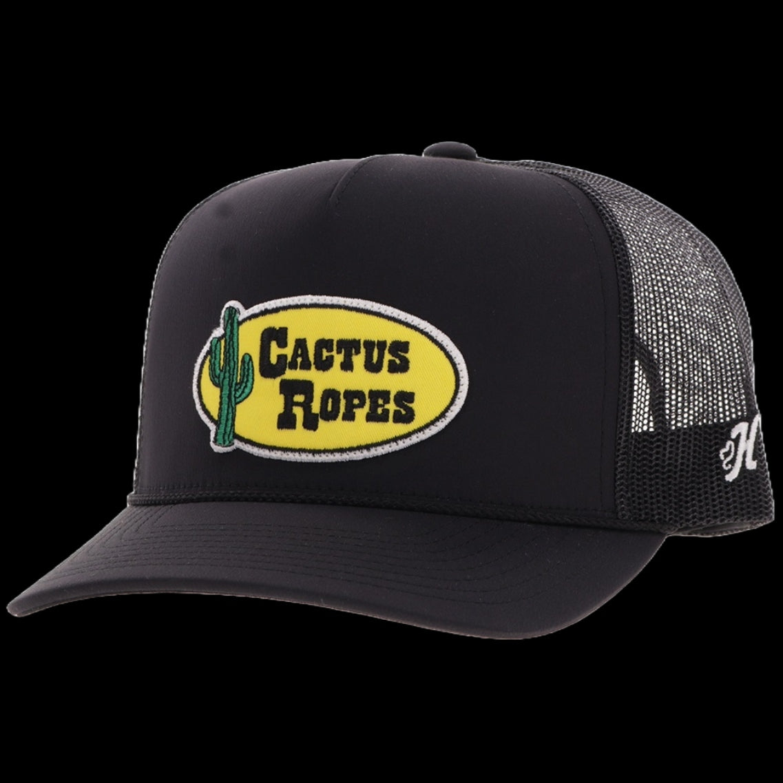 Hooey Black Cactus Ropes 5-Panel Trucker Hat