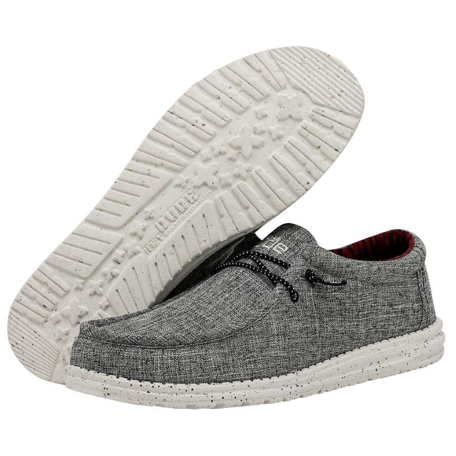 Hey Dude Men's Wally Eco Linen Black