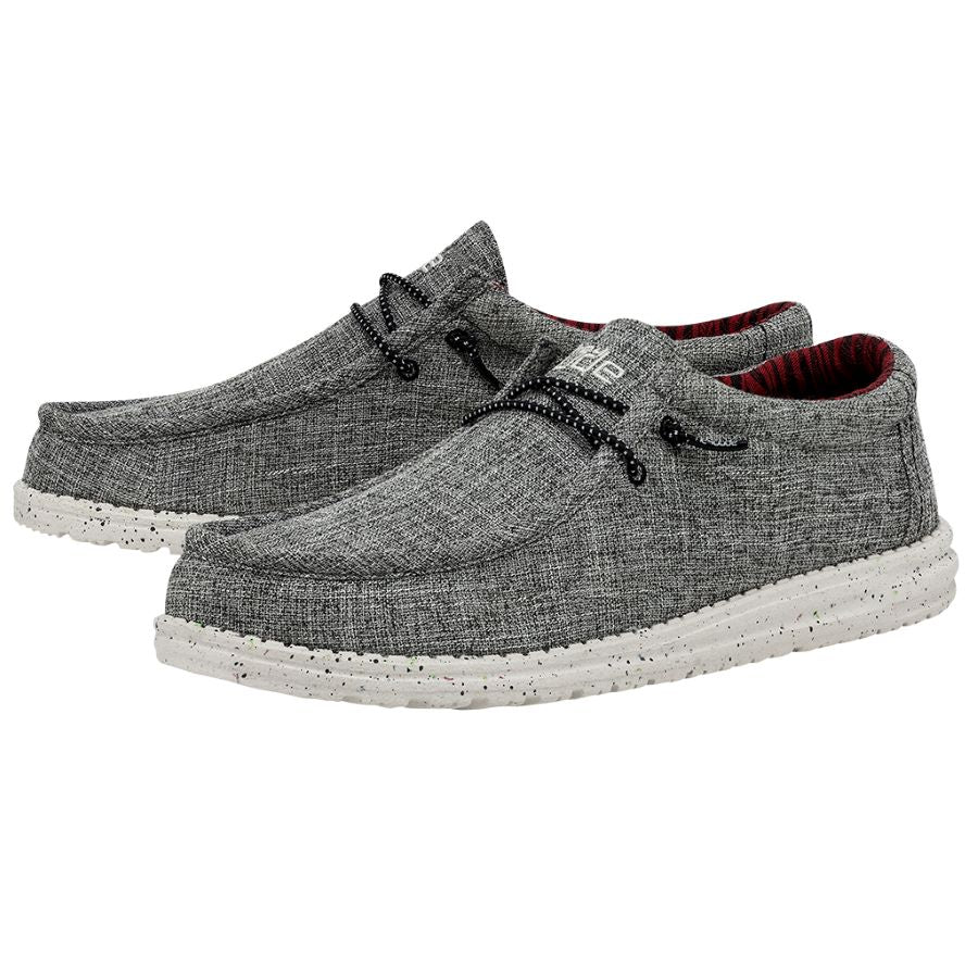 Hey Dude Men's Wally Eco Linen Black