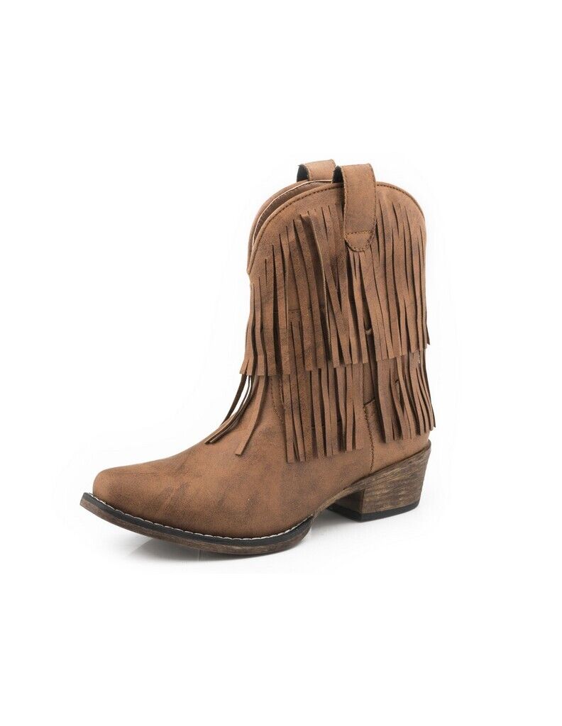 Roper Women's Riley Fringe Shorty Western Boot