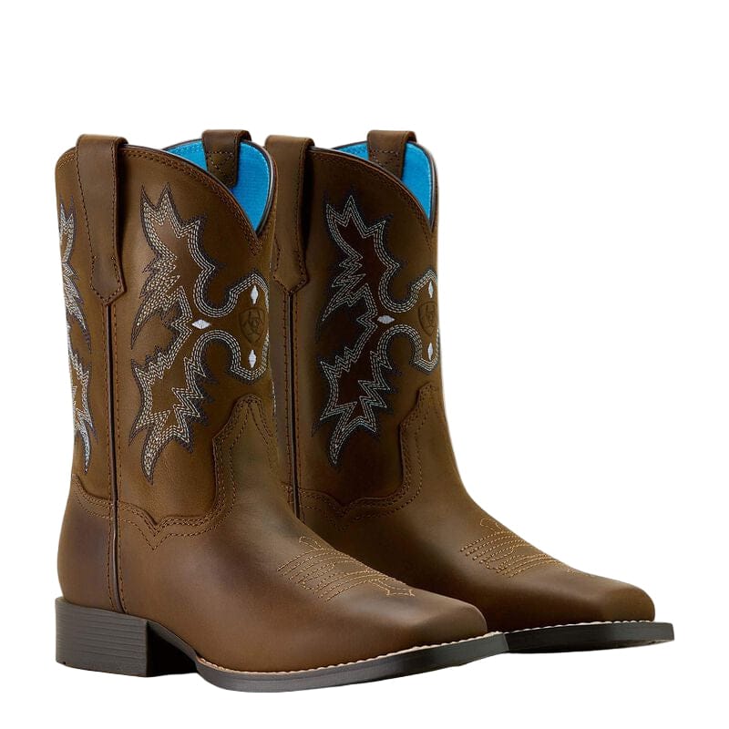 Ariat Kid's Tombstone Distressed Brown Western Boots
