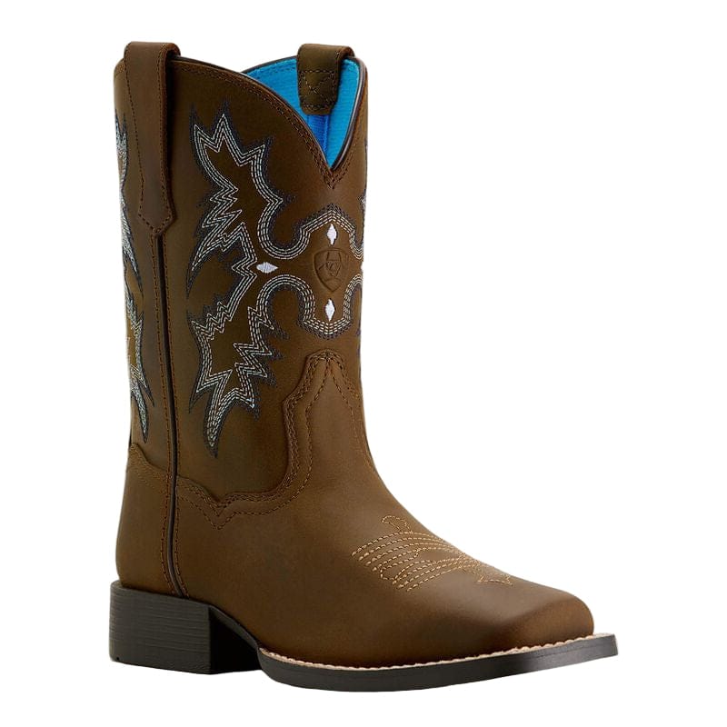 Ariat Kid's Tombstone Distressed Brown Western Boots