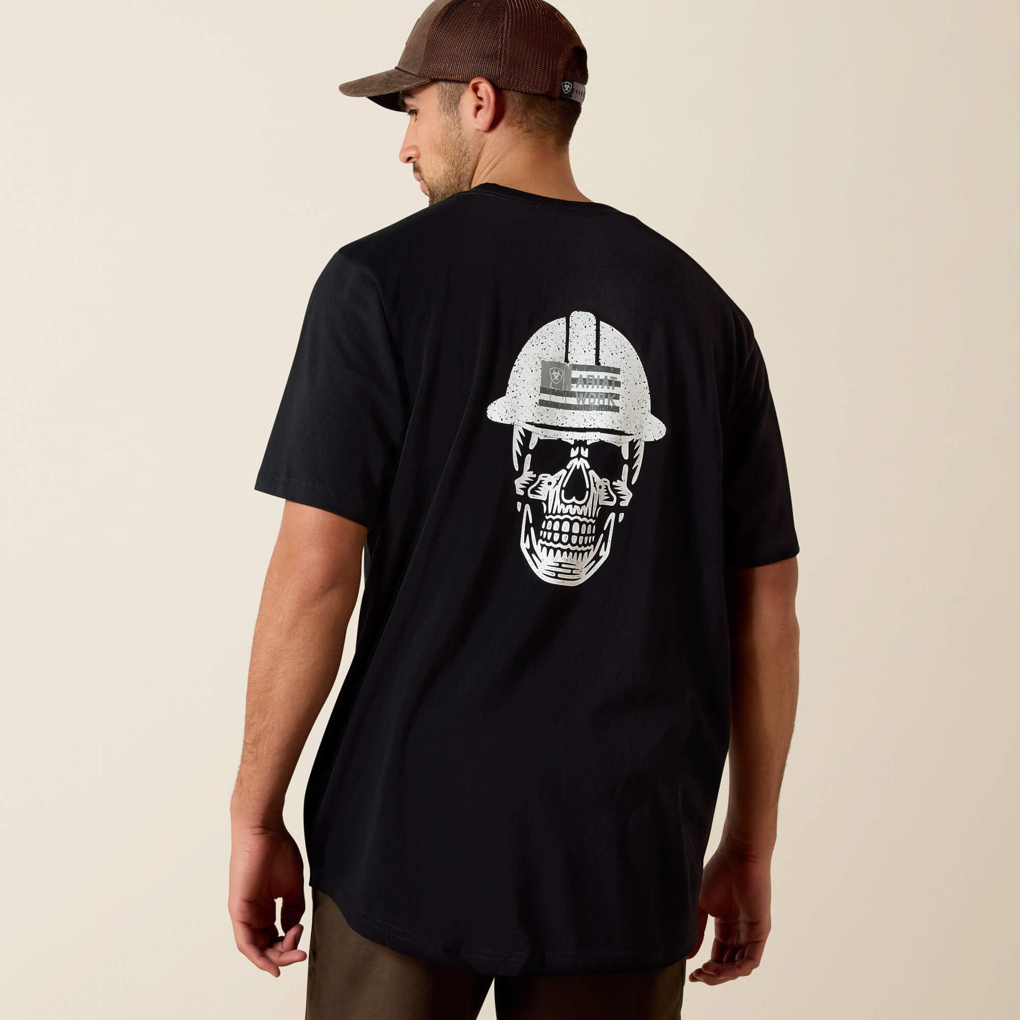Ariat Men's Rebar Cotton Strong Roughneck Graphic T-Shirt BIG & TALL - BLACK
