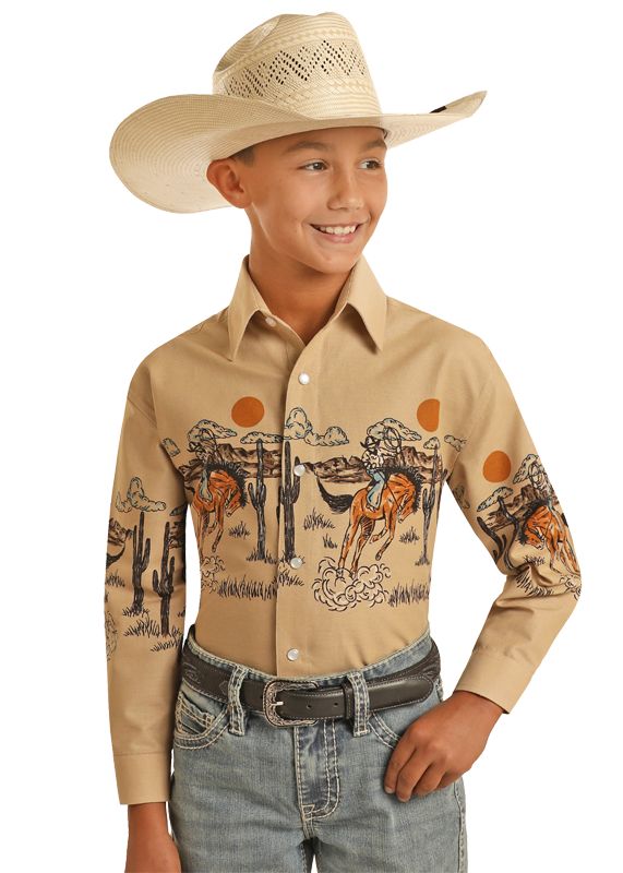 Panhandle Boy's Bronc Western Shirt