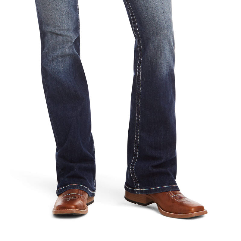 Ariat Women's R.E.A.L. Mid Rise Stretch Entwined Boot Cut Jean