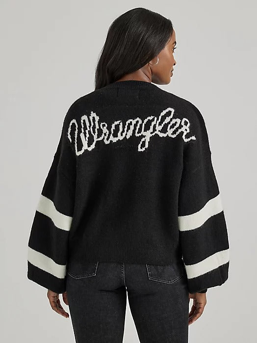 Wrangler Women's Logo Blouson Sleeve Cardigan