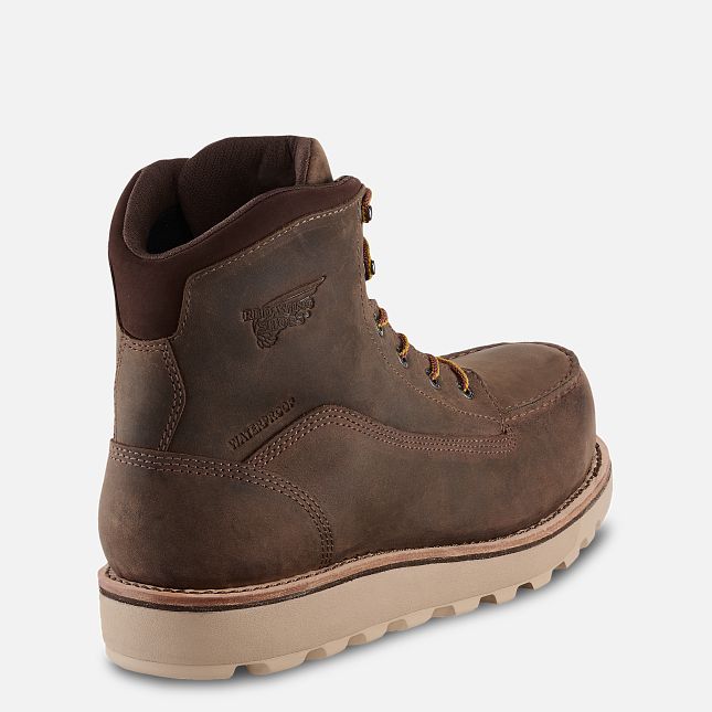 Red Wing Men's 6" Waterproof Safety Toe Traction Tred Lite Boot