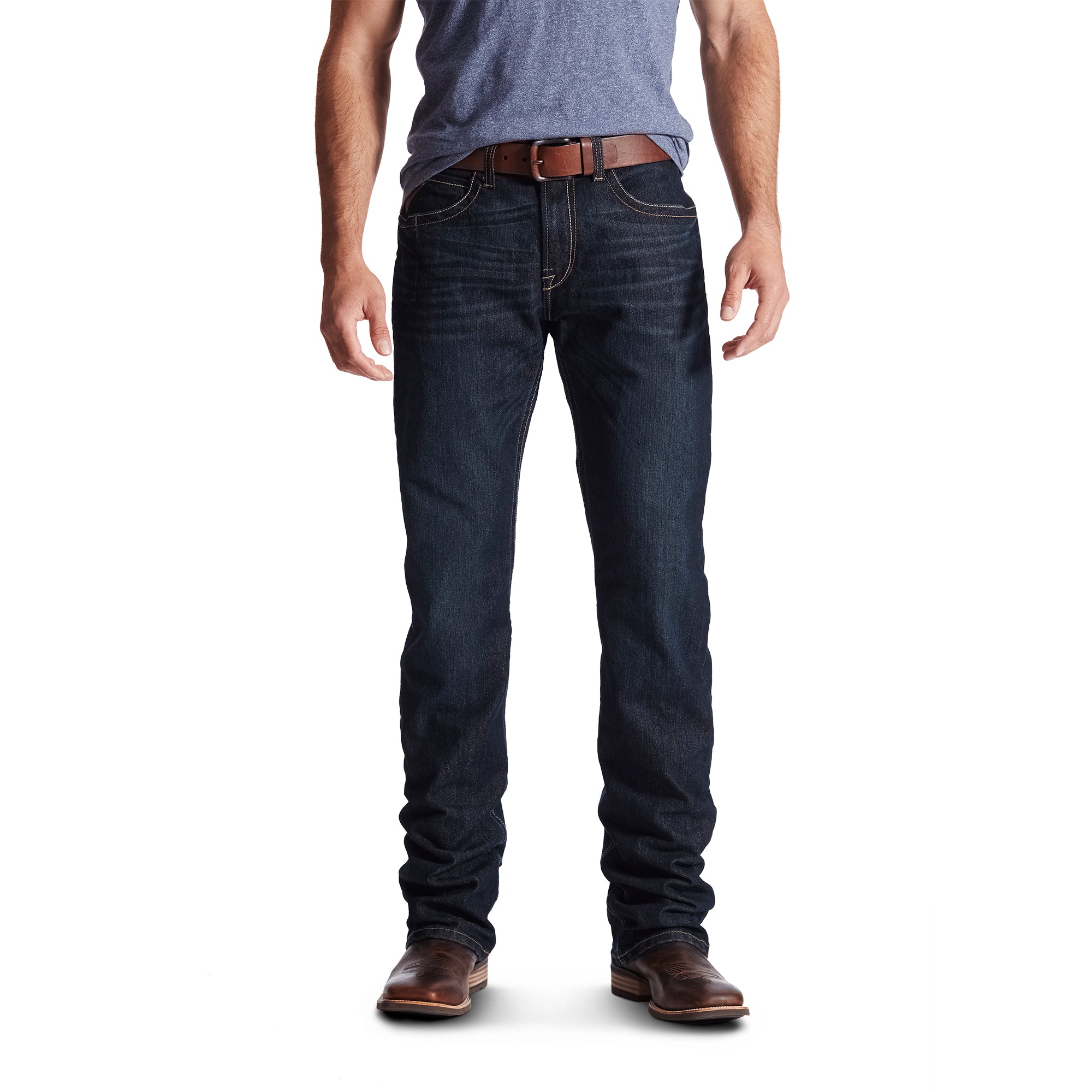 Ariat Men's Rebar M4 Low Rise DuraStretch Fashion Boot Cut Jean