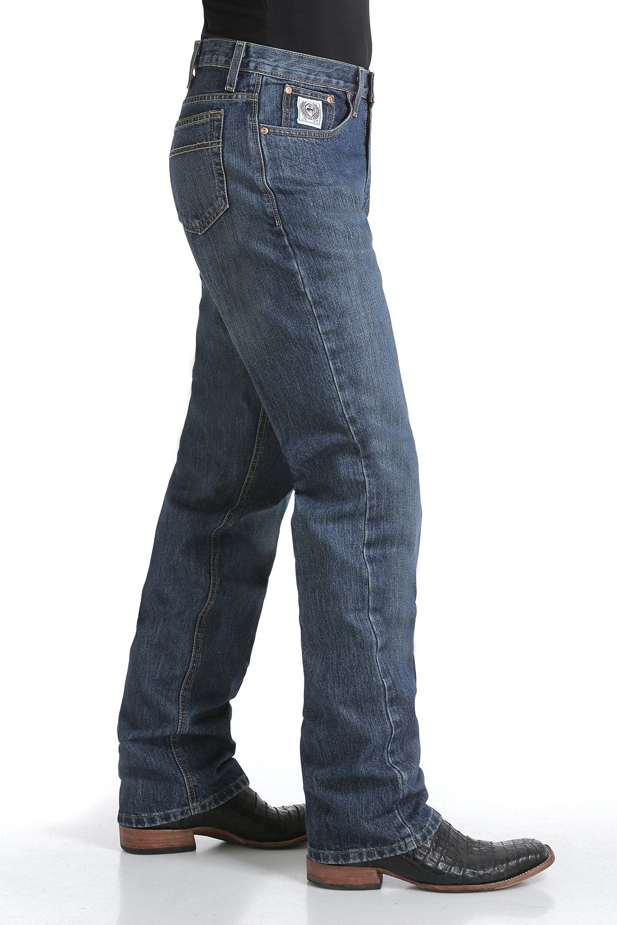 Cinch Men's Relaxed Fit White Label Mid Rise, Relaxed, Straight Leg Jean