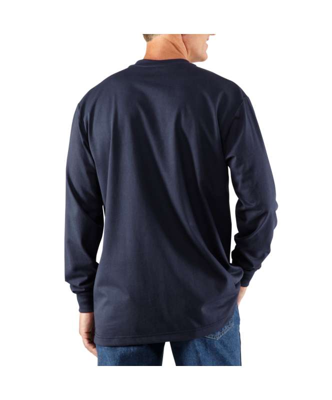 Carhartt Men's Flame-Resistant Force Cotton Long-Sleeve Henley