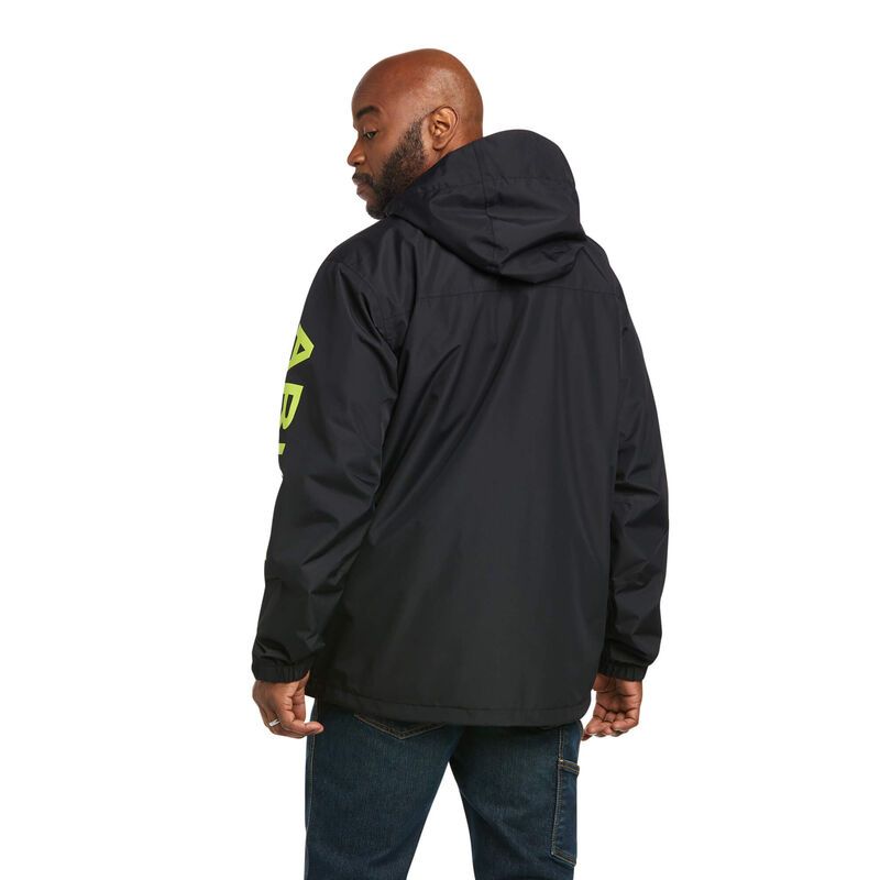 Ariat Men's Rebar Stormshell Logo Waterproof Jacket BIG & TALL
