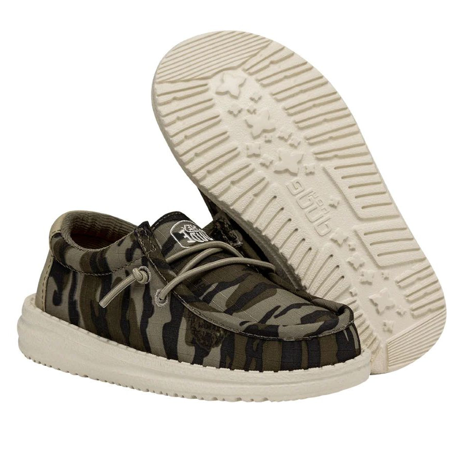 Hey Dude Toddler & Youth Wally Mossy Oak Bottomland Camo