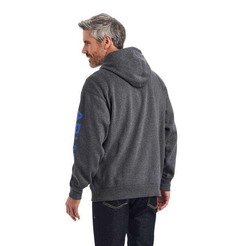 Ariat Men's Logo Hoodie Charcoal