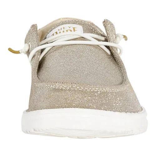 Hey Dude Wendy Metallic Sparkle Gold