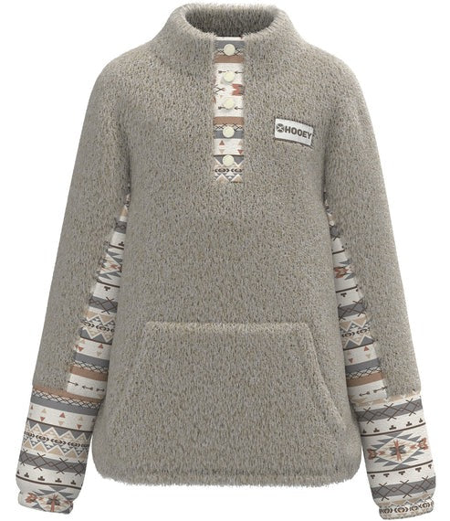 Hooey Women's Cream Aztec Fleece Pullover